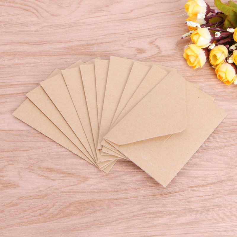 50 buc/lot plicuri de hârtie artizanală Plic în stil european vintage pentru card Scrapbooking cadou