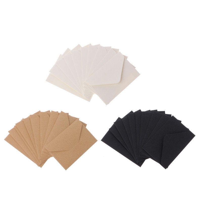 50 buc/lot plicuri de hârtie artizanală Plic în stil european vintage pentru card Scrapbooking cadou