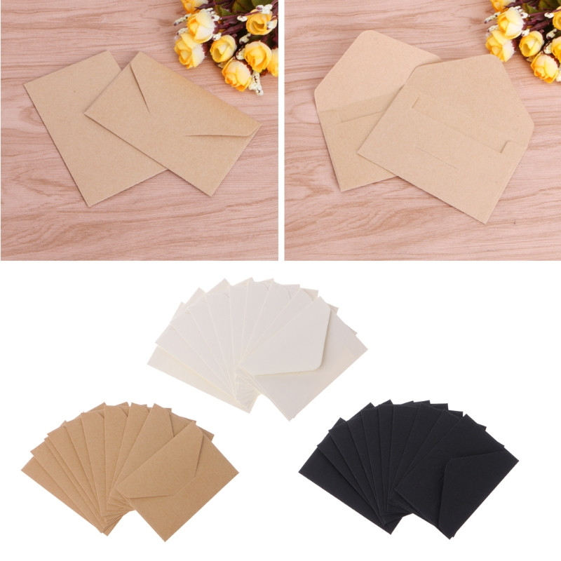 50 buc/lot plicuri de hârtie artizanală Plic în stil european vintage pentru card Scrapbooking cadou