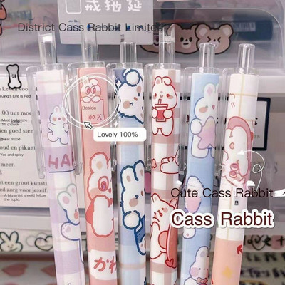 6db/készlet Nyomókés tollak Cartoon Bear Art Utility Kés toll Kés Papírvágó szerszám Kézműves eszközök Precíziós matricavágó kellékek