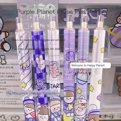 6db/készlet Nyomókés tollak Cartoon Bear Art Utility Kés toll Kés Papírvágó szerszám Kézműves eszközök Precíziós matricavágó kellékek