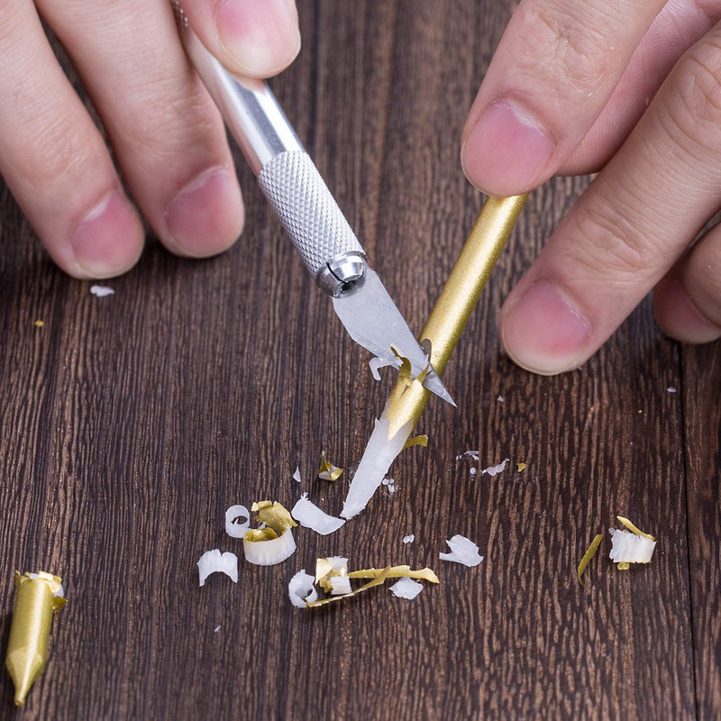 Metalni pero nož Mali set noževa za rezbarenje Rezač za graviranje Skulptura za rezbarenje Neklizajući Sigurnosni alati za izrezivanje papira