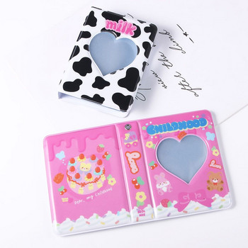 Cute Love Heart Hollow ID Holder 3 Inch Binders Albums Kpop Card Binder Photocard Card Binder Име Картичка Книга Фотоалбум