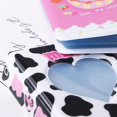 Cute Love Heart Hollow θήκη ταυτότητας 3 ιντσών βιβλιοδεσίες άλμπουμ Kpop κάρτα βιβλιοδέτη Φωτογραφική θήκη Όνομα Βιβλίο κάρτας Άλμπουμ φωτογραφιών