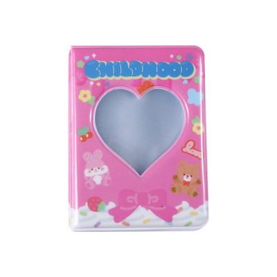 Slatko ljubavno srce, šuplji držač osobnih iskaznica 3 inčni vezivi Albumi Kpop vezivo za kartice Držač fotokartica Knjiga s imenima Album s fotografijama