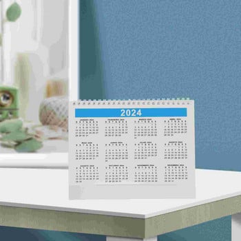 1 Βιβλίο Ημερολόγιο Small Desk Calendar 2024 Desktop Calendar 2024 Desk Calendar Ημερολόγιο 2024 Desk Calender for Year 2024 Holiday