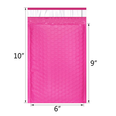 10 bucăți de culoare Poly Bubble Mailer plicuri căptușite geantă de corespondență cu auto-sigilare plic cu bule de nuntă geantă de cadou plicuri de transport