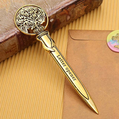 Metalinis retro komunalinis peilis Mini nešiojamasis popieriaus pjaustytuvas Laiškų vokų atidarytuvas Express dėžutės peilis dėžutės pjaustytuvas peilis mokiniams reikmenys