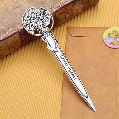 Metalinis retro komunalinis peilis Mini nešiojamasis popieriaus pjaustytuvas Laiškų vokų atidarytuvas Express dėžutės peilis dėžutės pjaustytuvas peilis mokiniams reikmenys