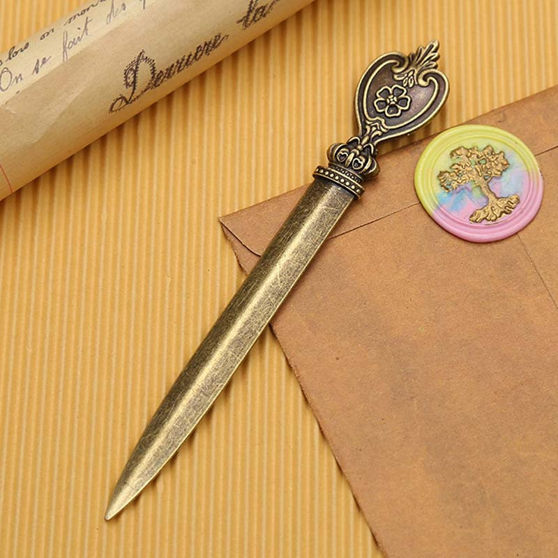 Metalinis retro komunalinis peilis Mini nešiojamasis popieriaus pjaustytuvas Laiškų vokų atidarytuvas Express dėžutės peilis dėžutės pjaustytuvas peilis mokiniams reikmenys