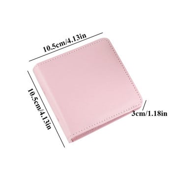 Стилен кожен албум Kpop Card Binder For Cards Kpop Photocard Holder Пощенски картички Binder Photo Cards Collect Book Instax Album