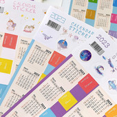 2PCS/Set Naljepnice kalendara za 2023. Korejski planer dnevnika Naljepnice za dnevnike Dnevni red Mjesečni raspored Označite naljepnicu Naljepnice za tiskanice
