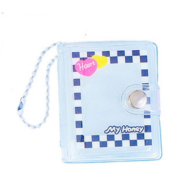 Ins 2 inča korejske verzije prozirnog albuma za fotografije Zvjezdica, mala knjiga s naljepnicom s glavom za kartice, knjiga za pohranu, slatka mini knjiga s privjeskom za ključeve