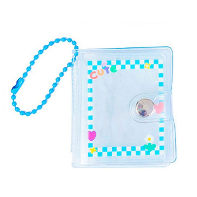 Ins 2 inča korejske verzije prozirnog albuma za fotografije Zvjezdica, mala knjiga s naljepnicom s glavom za kartice, knjiga za pohranu, slatka mini knjiga s privjeskom za ključeve