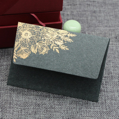 10 tk/partii Kõrgekvaliteedilised pärlpaberist ümbrikud Pulmakutsed Euroopa pronksimustriga ümbrikukinkeümbrik