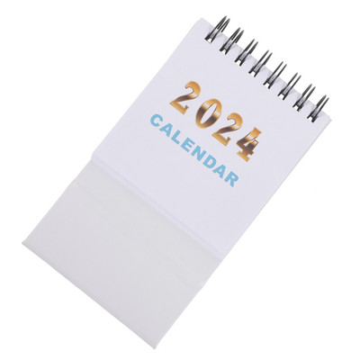 1 2024 m. mini stalinių kalendorių knyga, apverčiamas kalendorius, skirtas namų biurui