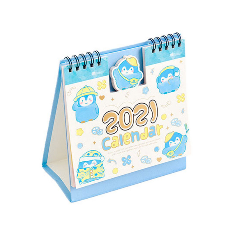 Stolni kalendar za 2021. Slatki stolni papirnati kalendar Bilježnica Dnevni planer Stolni planer Godišnji raspored Organizator Uredski materijal