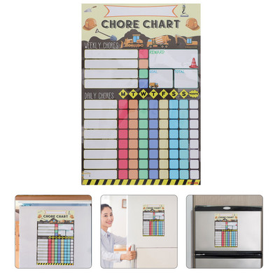 Namų darbų atlygio lentelė Vaikų šaldytuvas Lenta Kalendorius Lipdukas Darbai Mokykla Daugiafunkcinis Gyvūno magnetinis elgesys