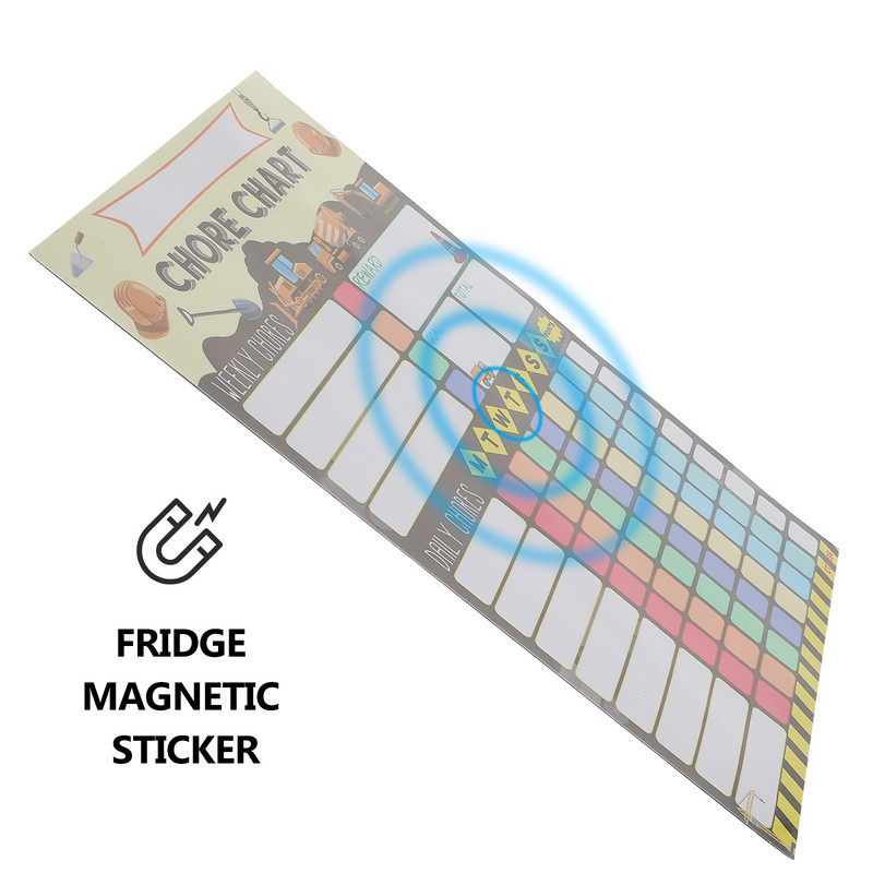 Namų darbų atlygio lentelė Vaikų šaldytuvas Lenta Kalendorius Lipdukas Darbai Mokykla Daugiafunkcinis Gyvūno magnetinis elgesys