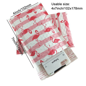 10PCS Печатни 4x7 инча полиетиленови балончета 12x18CM Подплатен плик Самозапечатваща се пощенска чанта Мехурчест плик Пощенска чанта Торбичка за доставка