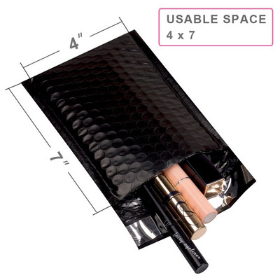 10 vnt., spausdintas 4x7 colių polių burbulinis laiškas, 12x18 cm paminkštintas vokas, savaime užklijuojamas pašto maišelis burbulinis vokas Pašto krepšys siuntimo krepšys