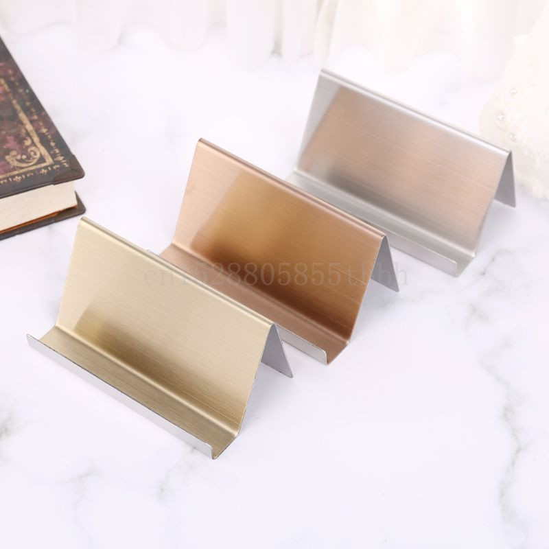 Držač kartice s poslovnim nazivom od nehrđajućeg čelika Stalak za prikaz Stalak za stolni organizator