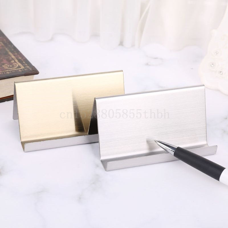 Držač kartice s poslovnim nazivom od nehrđajućeg čelika Stalak za prikaz Stalak za stolni organizator