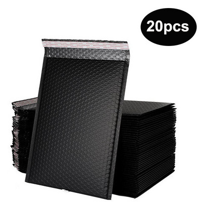 Pachet 20 plicuri cu bule verzi Plic cu bule roz din polietilenă Plic umplut cu auto-sigilare Geantă cadou Negru/Alb/Roz nud Geantă de afaceri