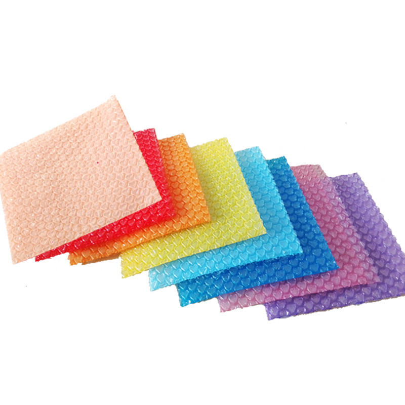 50 kom 10x10 cm plastične vrećice s mjehurićima u boji, četvrtaste polietilenske omotnice s mjehurićima, poklon pakiranje, torba otporna na udarce, podstavljene vrećice za omotnice