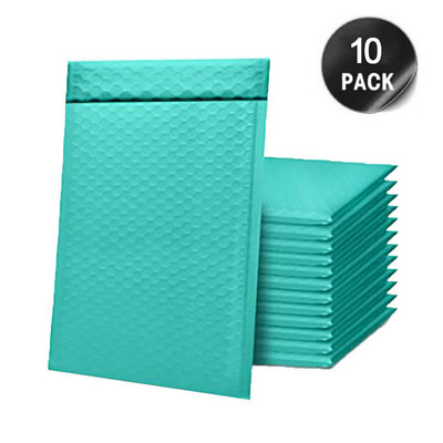 10 db vízálló levelező poli buborékos párnázott levelezési borítékok postázó ajándékcsomagoló táskákhoz, önzáró tárolótáska buborékpárnázás