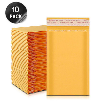 10 db vízálló levelező poli buborékos párnázott levelezési borítékok postázó ajándékcsomagoló táskákhoz, önzáró tárolótáska buborékpárnázás