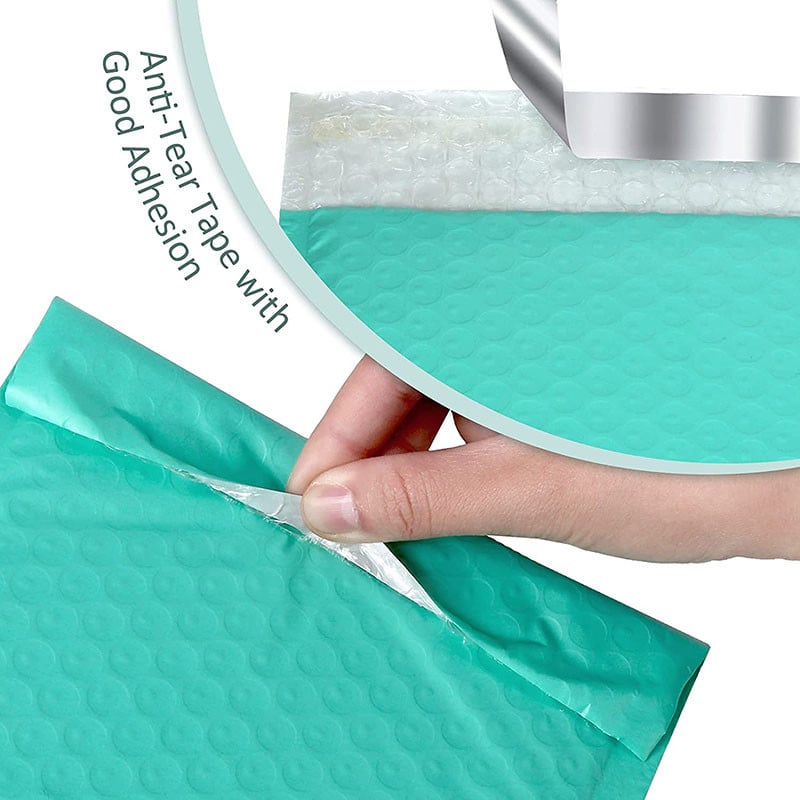 10 db vízálló levelező poli buborékos párnázott levelezési borítékok postázó ajándékcsomagoló táskákhoz, önzáró tárolótáska buborékpárnázás