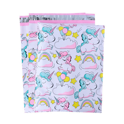 Speedy Mailers 24 Dizajn 10PCS/Pakiranje Šarene poli Mailer Kreativni ispis Poli Mailer Samozavarene plastične vrećice za pakiranje omotnice