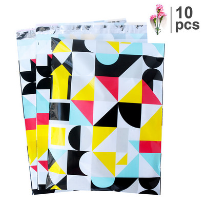 Speedy Mailers 24 Dizajn 10PCS/Pakiranje Šarene poli Mailer Kreativni ispis Poli Mailer Samozavarene plastične vrećice za pakiranje omotnice