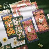 JIANWU Slatke male životinje, cvjetni grm, omotnice, set papira za ispovijed, ljubavna pisma, zaglavlja pisama Kawaii pribor za pisanje