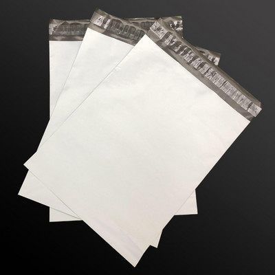 10 bucăți pungi de curierat din plastic, alb/roz, saci de ambalare pentru cadou mici, plic de transport, saci de poștă impermeabile