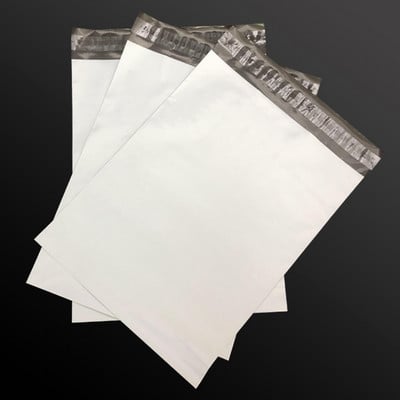 10 bucăți pungi de curierat din plastic, alb/roz, saci de ambalare pentru cadou mici, plic de transport, saci de poștă impermeabile