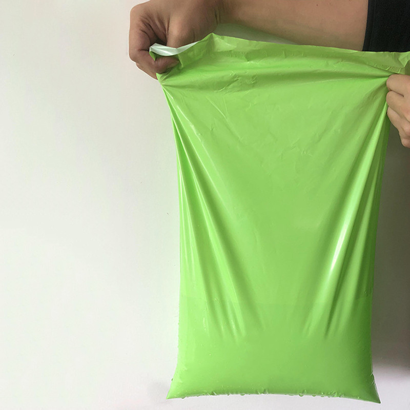 10 bucăți pungi de curierat din plastic, alb/roz, saci de ambalare pentru cadou mici, plic de transport, saci de poștă impermeabile