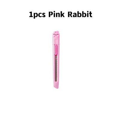 1 τεμ. Cartoon Utility Knife Cute Rabbit Duck 9mm SK5 Lade Cutter for Wrapping Art Handwork Sharpener Office School A7298
