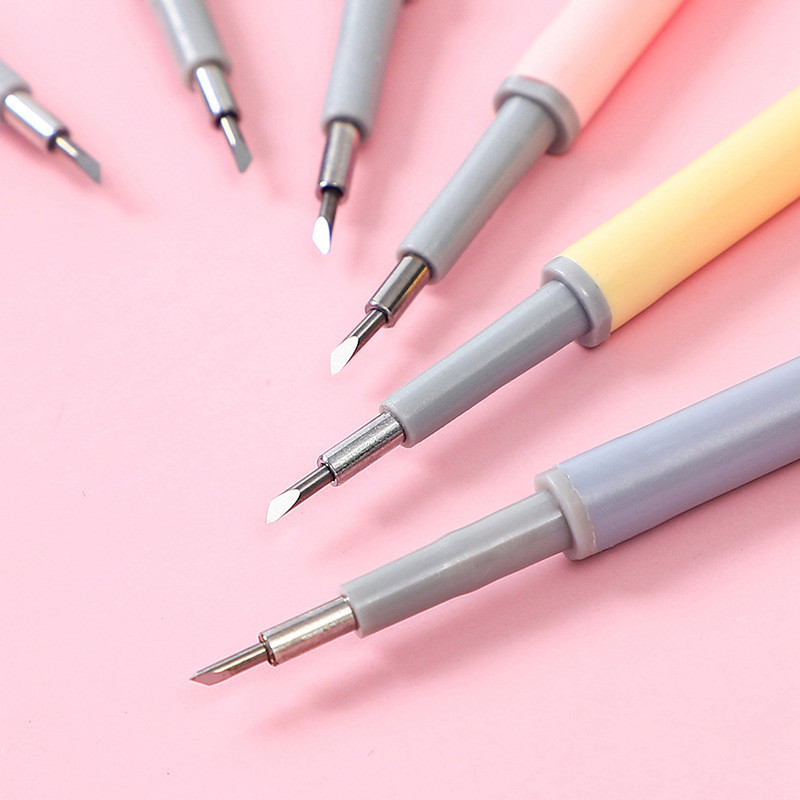 3/5 τμχ Art Utility στυλό μαχαιριού Refill Circle Cutter Ανταλλακτικό χαρτί περιτυλίγματος έγχρωμη πρέσα σκάλισμα μαχαίρι χειροτεχνίας Σχολικό προμήθειο