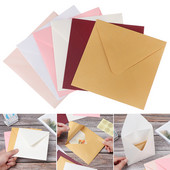 10 buc. plicuri creative pătrate din hârtie, felicitări multicolore perlate Hârtii cu perle ambalate, carte de mesaj, cadou de afaceri
