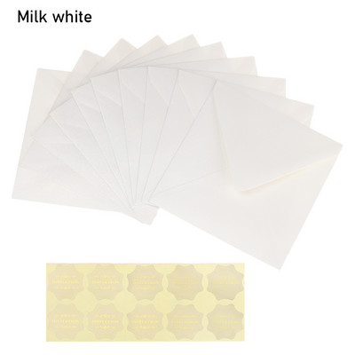 10 buc. plicuri creative pătrate din hârtie, felicitări multicolore perlate Hârtii cu perle ambalate, carte de mesaj, cadou de afaceri