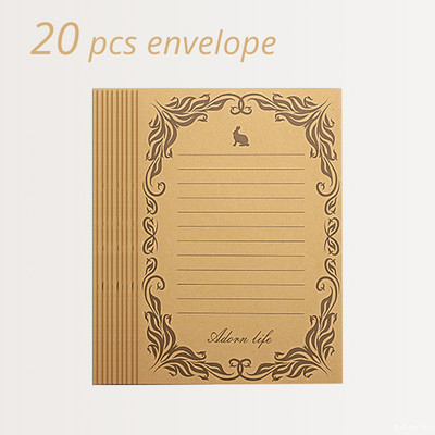 5 komada vintage papira za darove, omotnice, papira za pisanje pisama s naljepnicama za brtvljenje za razglednice, čestitke, pozivnice za vjenčanje