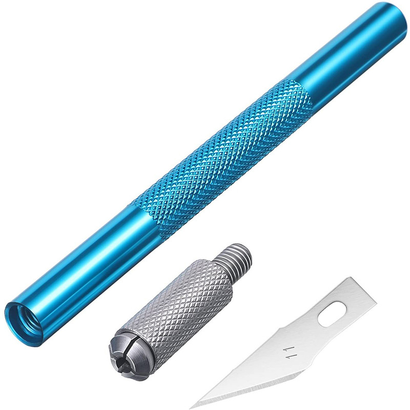 1 Σετ μαχαίρι χειροτεχνίας ακριβείας σκαλίσματος Μαχαίρια χόμπι από ανοξείδωτο χάλυβα για DIY έργα τέχνης κοπής Scrapbooking Μοντέλα στένσιλ με 5 λεπίδες