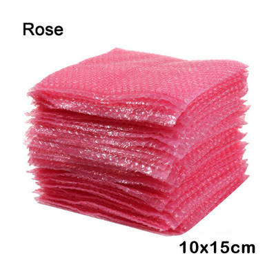 25 db műanyag védőfólia boríték fehér buborékhab csomagolózsákok PE átlátszó buboréktáska ütésálló táska dupla fólia párnázás