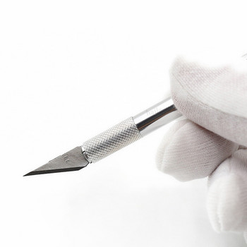 Haile Metal Pen Knife Small Carving Craft Blades Kit Резачка за гравиране Филм за мобилен телефон Paper Cut Занаятчийски инструменти Нож за помощ