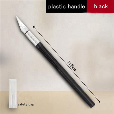 Haile Metalna olovka Nož Mali set oštrica za rezbarenje Rezač za graviranje Film za mobilni telefon Rez papira Alati za rukotvorine Pomoćni nož