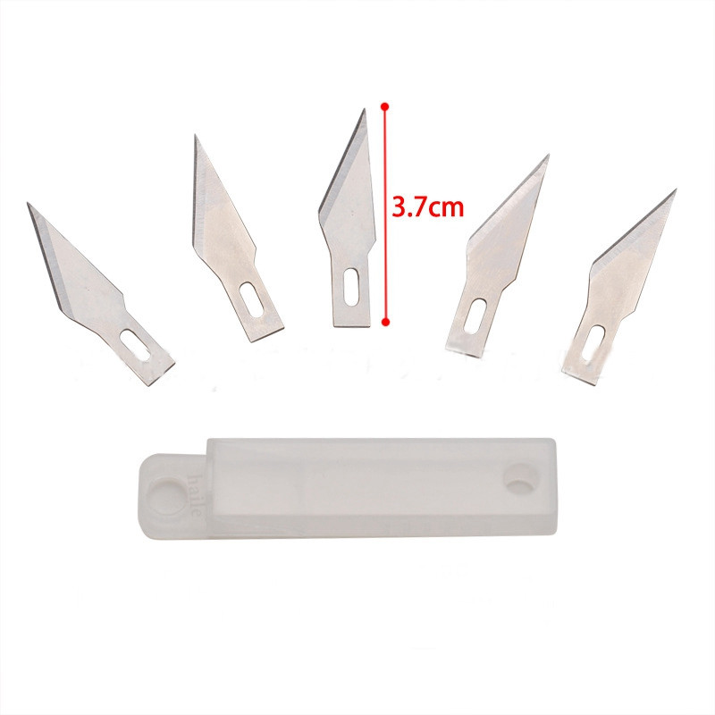 Haile Metalna olovka Nož Mali set oštrica za rezbarenje Rezač za graviranje Film za mobilni telefon Rez papira Alati za rukotvorine Pomoćni nož