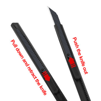 Нож Zoecor от неръждаема стомана Малка преносима метална дръжка, острилка за ножове за ножове за кутии, канцеларски принадлежности, нож за хартия