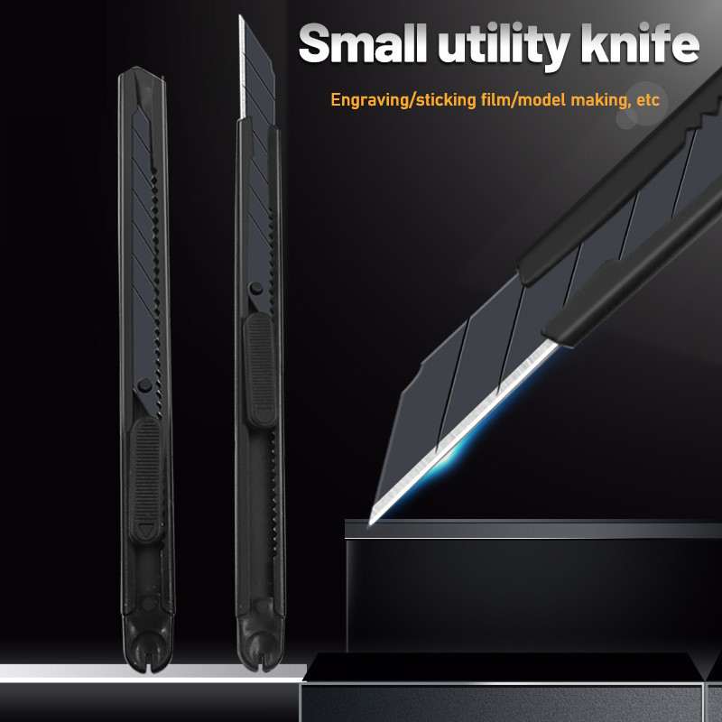 „Zoecor“ nerūdijančio plieno komunalinis peilis mažas nešiojamas metalinės rankenos peilio galandtuvas dėžutės pjaustytuvui Kanceliarinės prekės Popieriaus pjaustytuvas